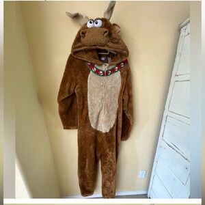 Brown Reindeer Costume Onesie